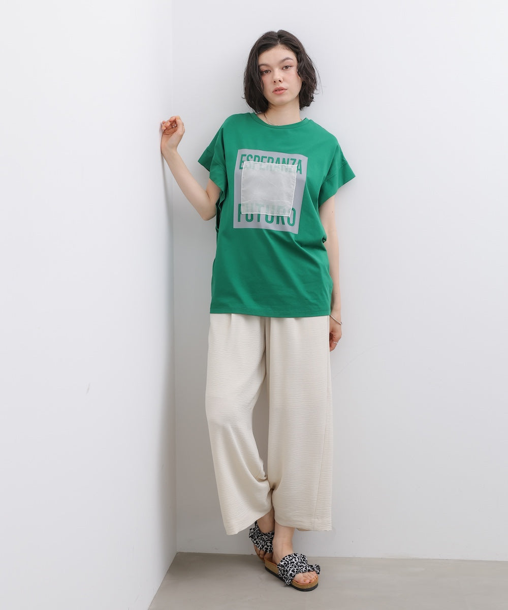 メタリックプリントＴシャツ