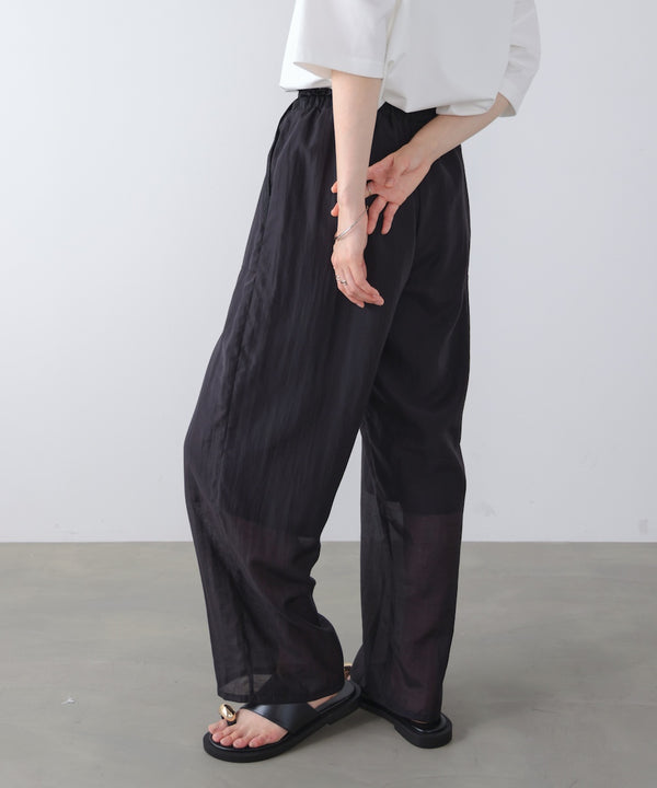 ウエストドロストパンツ