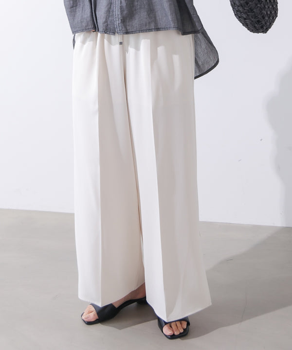 【接触冷感】ダブルクロススリットパンツ