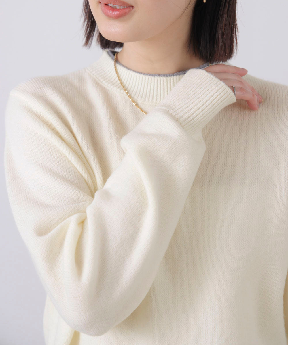 もちもちバイカラーニット［2/6発送予定］