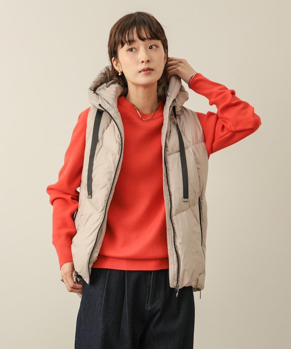 スウエットライク刺しゅうニット［10/23発送予定］