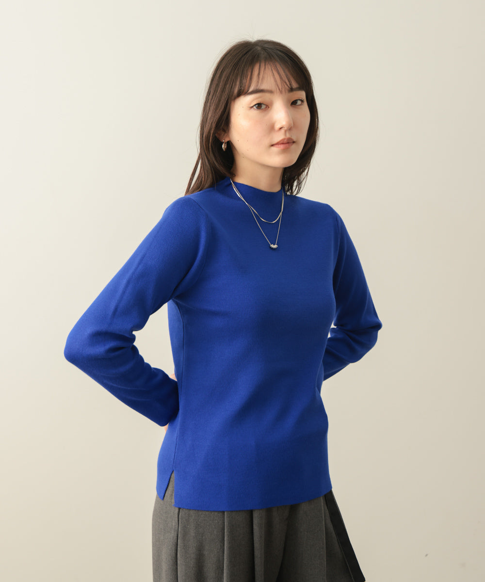 ハイネック総針ニットプルオーバー［10/22発送予定］