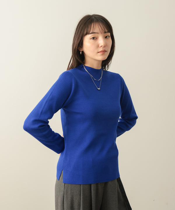 ハイネック総針ニットプルオーバー［10/22発送予定］