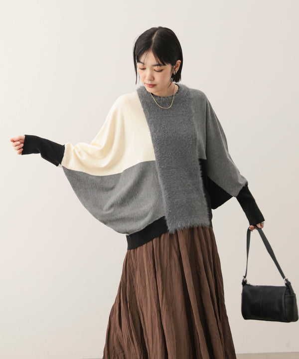 ブロックマルチカラーニット［10/30発送予定］