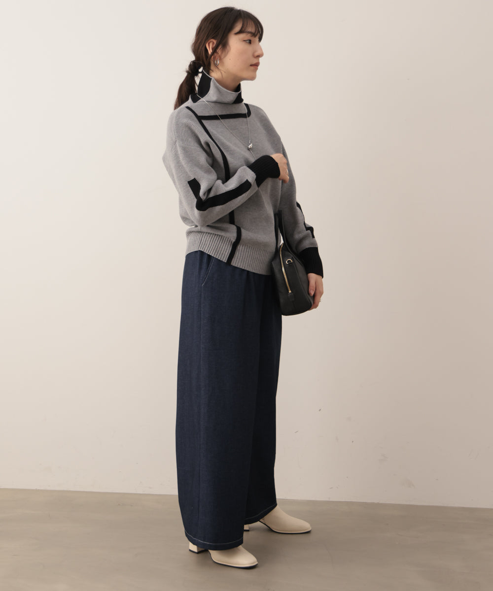 アシメラインニット［11/10発送予定］
