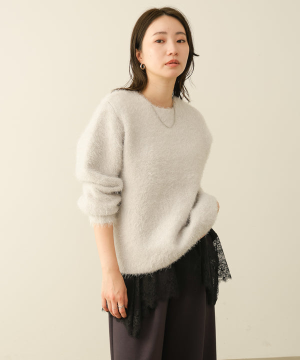 ダブルフェイスシャギープルオーバー［11/10発送予定］