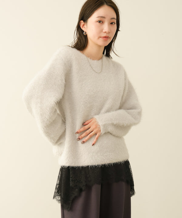 ダブルフェイスシャギープルオーバー［11/10発送予定］