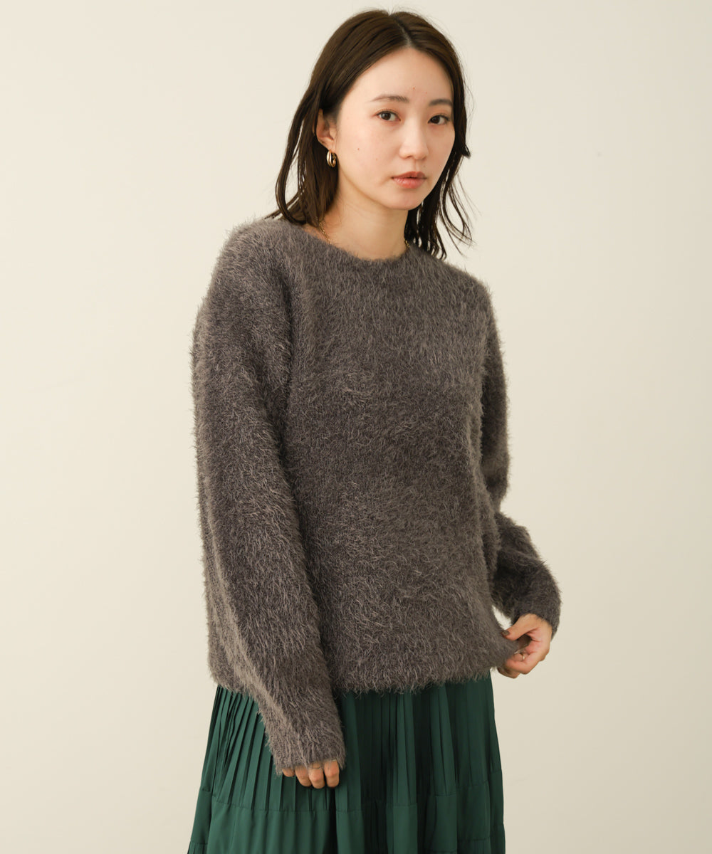 ダブルフェイスシャギープルオーバー［11/10発送予定］
