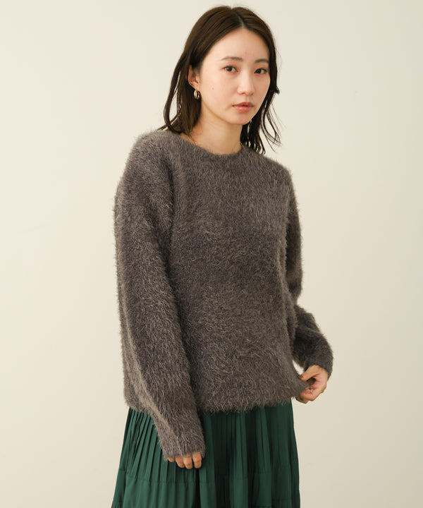 ダブルフェイスシャギープルオーバー［11/10発送予定］