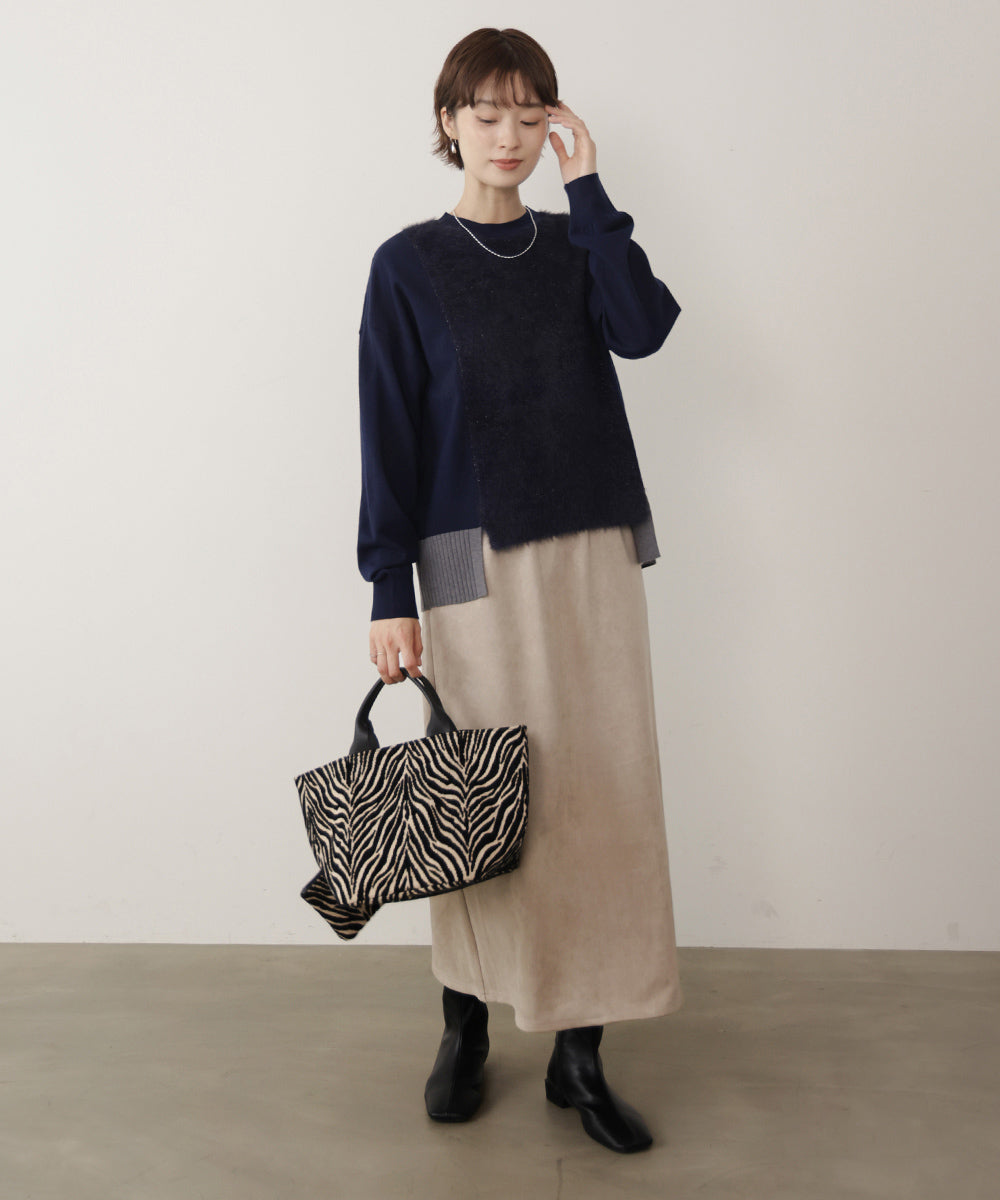 ラメフェザー切替プルオーバー［11/10発送予定］