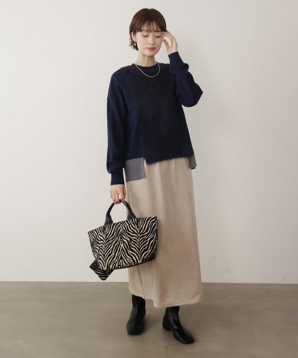 ラメフェザー切替プルオーバー［11/10発送予定］