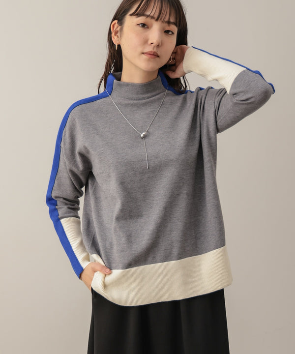 袖ライン配色ニット11/10発送予定］