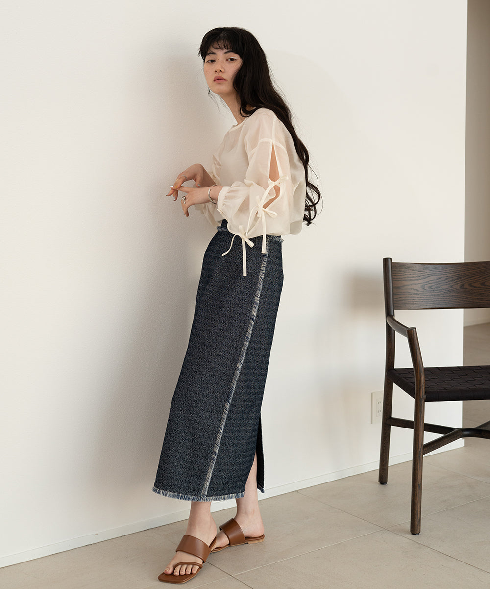 DENIM TIGHT SKIRTS