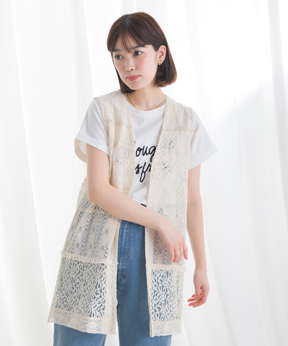 パネルレース　ロングジレ