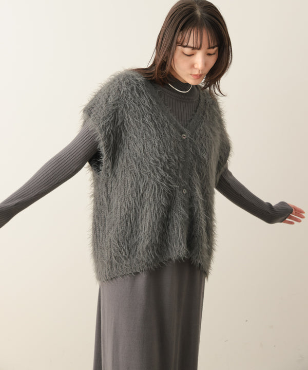 Vネックベストニットセットワンピース［10/21発送予定］