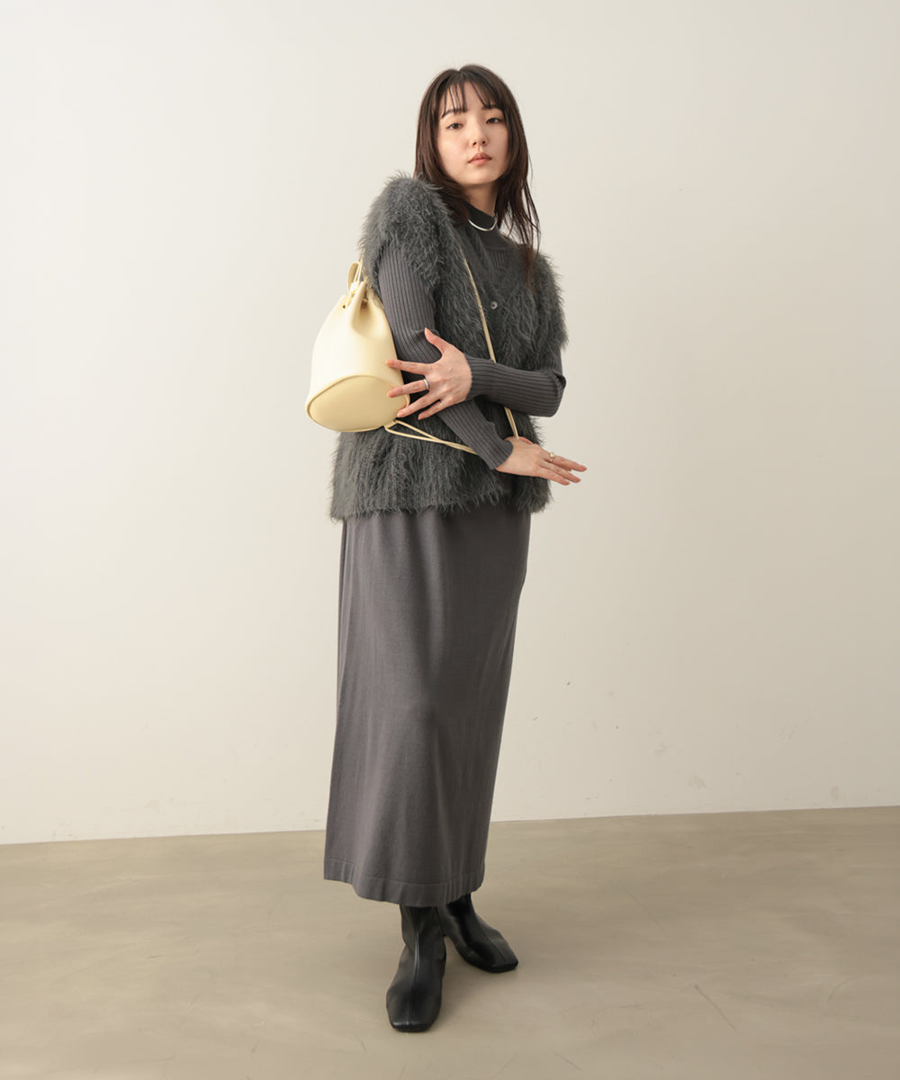 Vネックベストニットセットワンピース［10/21発送予定］