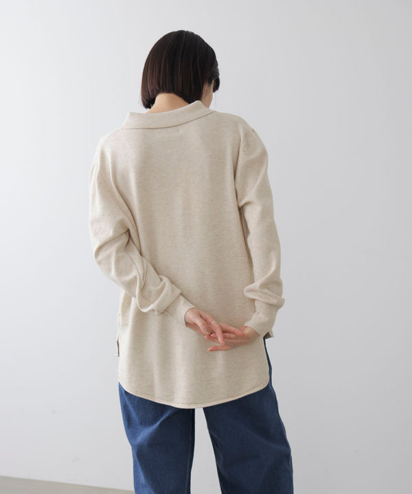 ニットポロカーディガン