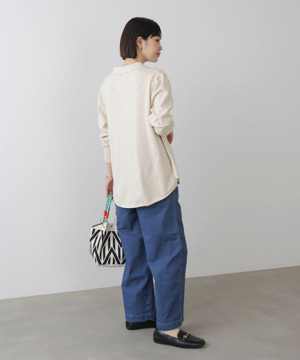 ニットポロカーディガン