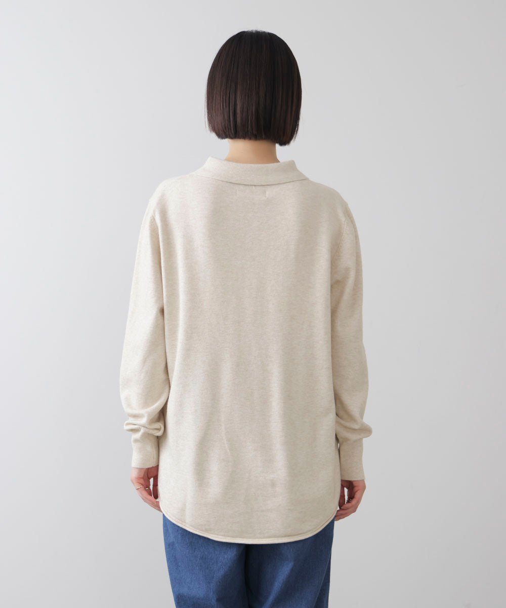 ニットポロカーディガン