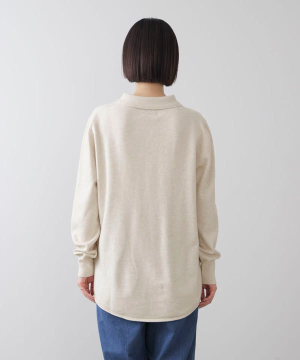 ニットポロカーディガン