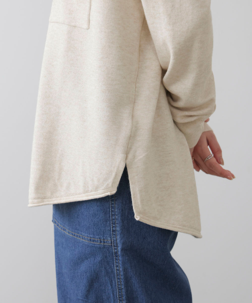 ニットポロカーディガン