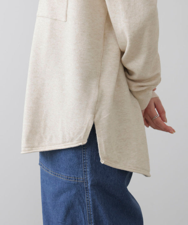 ニットポロカーディガン