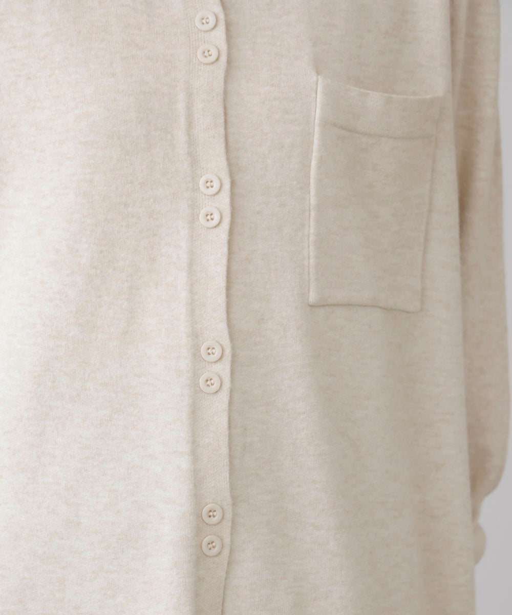 ニットポロカーディガン