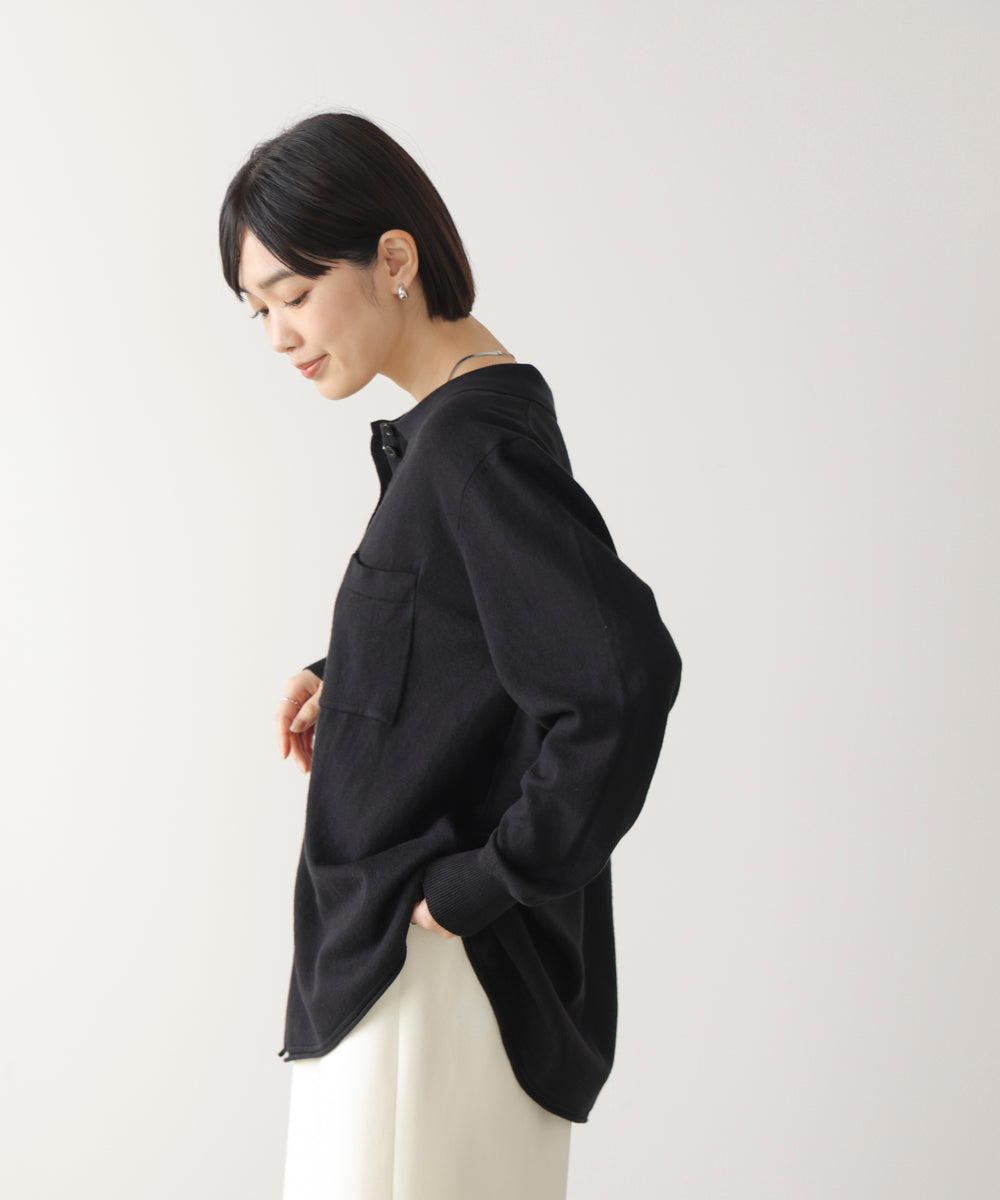 ニットポロカーディガン