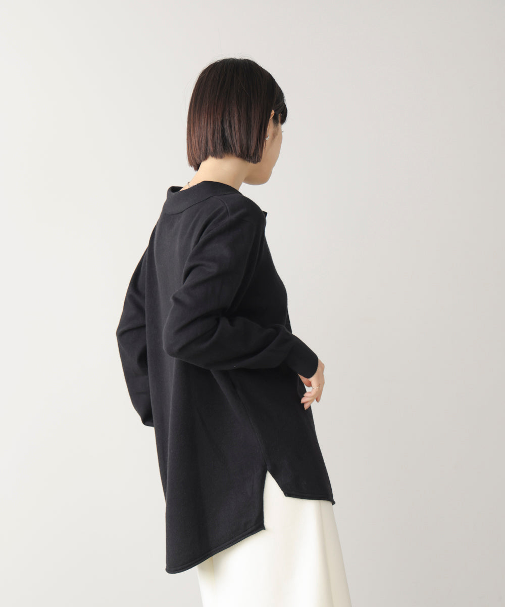 ニットポロカーディガン