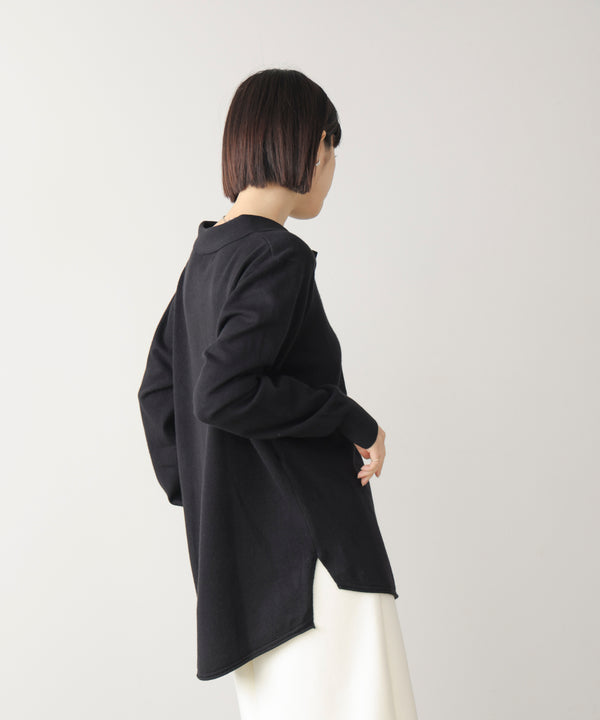 ニットポロカーディガン