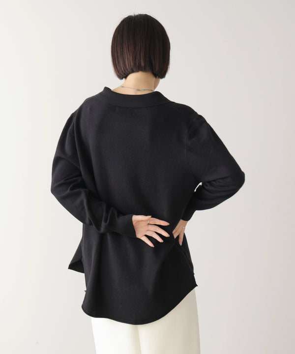 ニットポロカーディガン