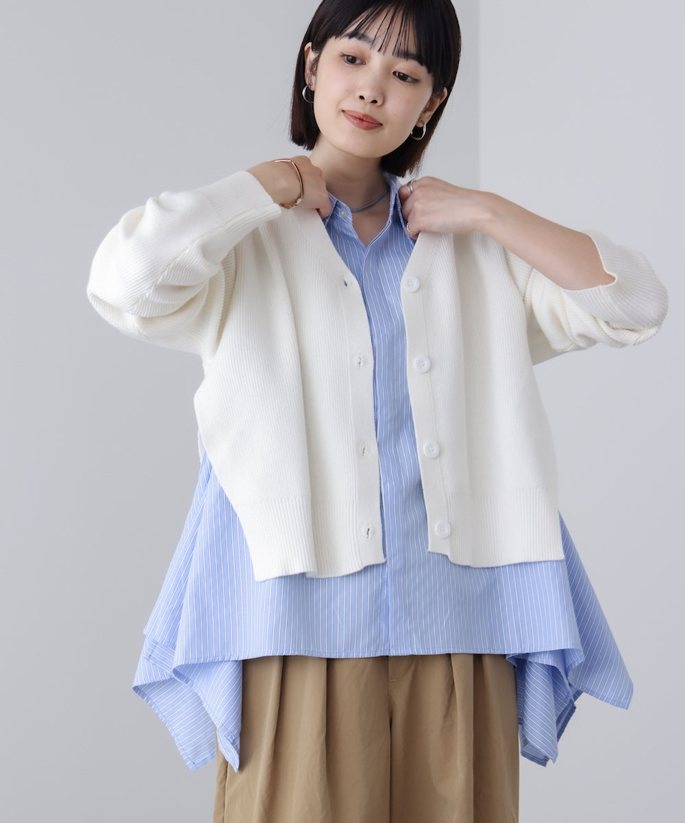 シャツドッキングカーディガン［3/18発送予定］