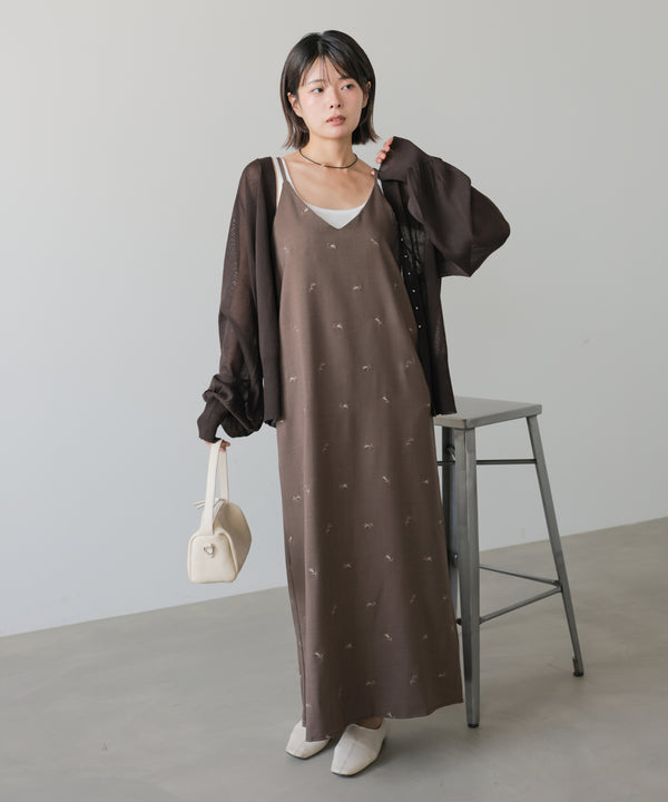 シアーニットカーディガン