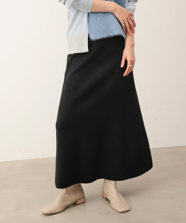 ミラノリブサイドファスナースカート［11/6発送予定］