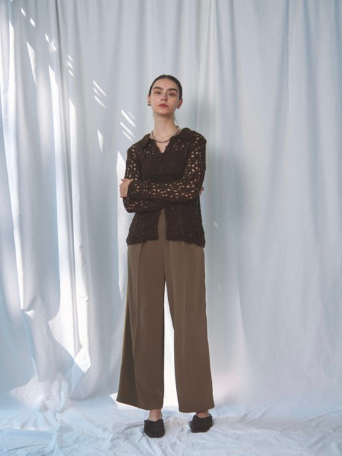 MOHAIR POLO KNIT CD(ﾓﾍｱﾎﾟﾛﾆｯﾄｶｰﾃﾞ)