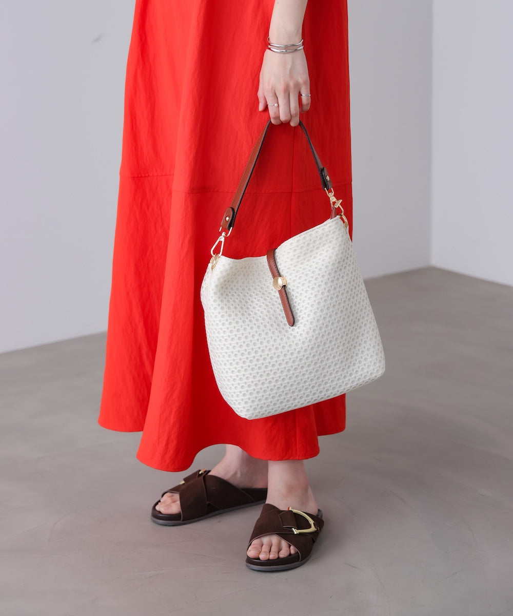 ドットメッシュショルダー