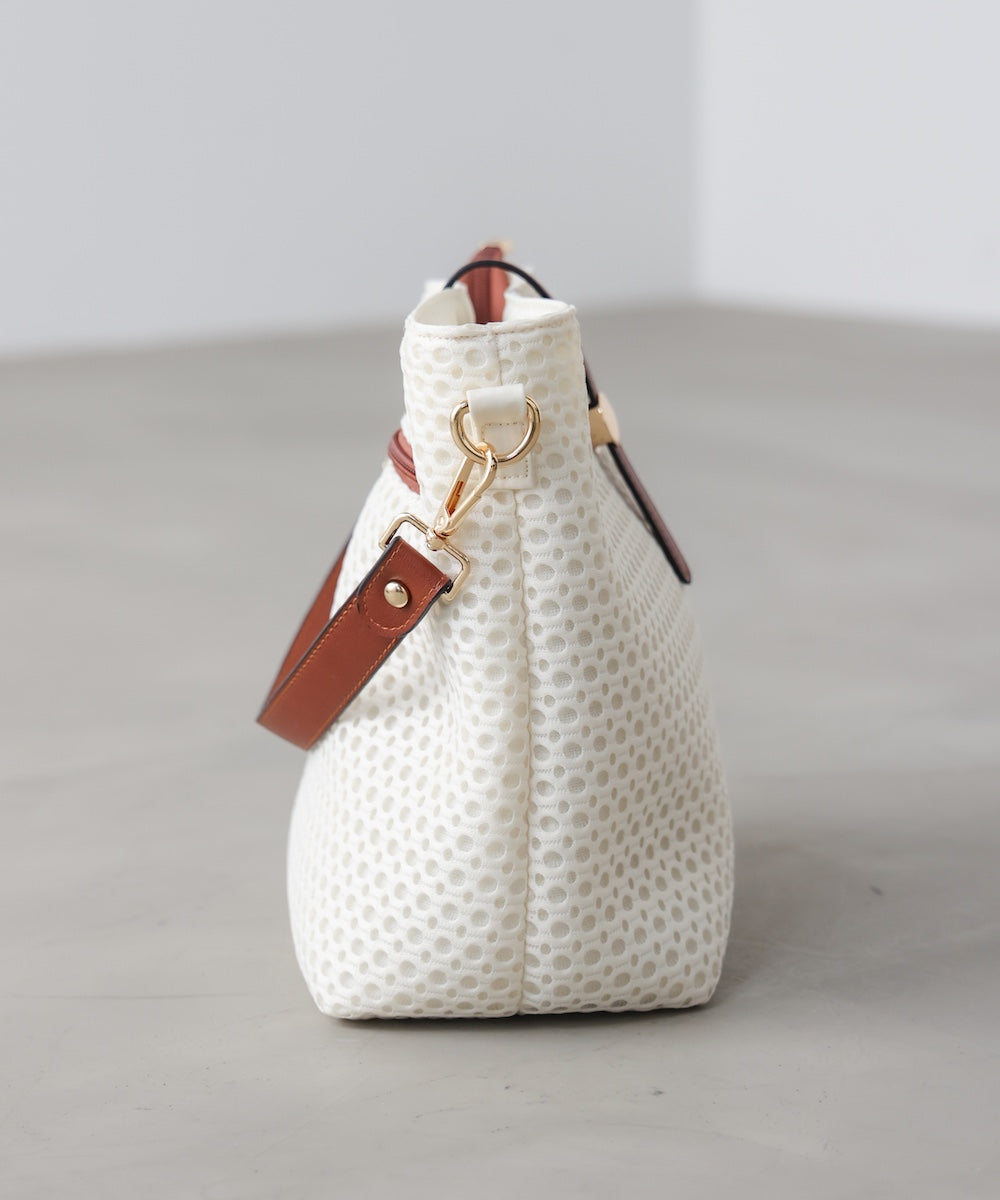 ドットメッシュショルダー