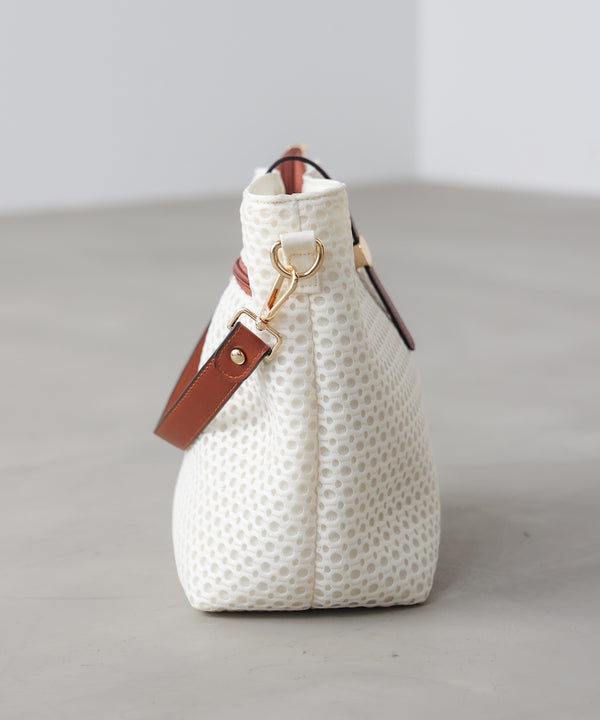 ドットメッシュショルダー