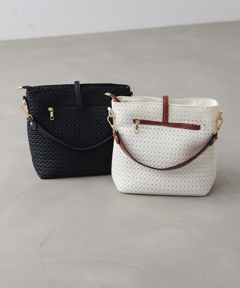 ドットメッシュショルダー