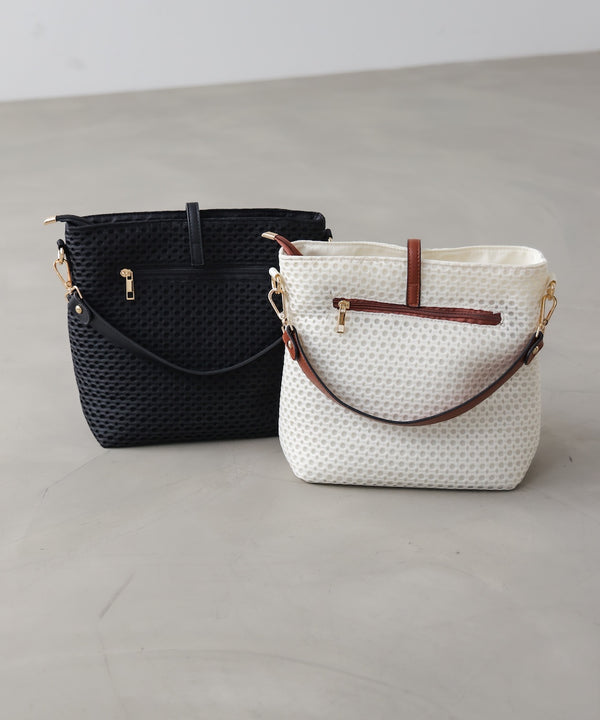 ドットメッシュショルダー