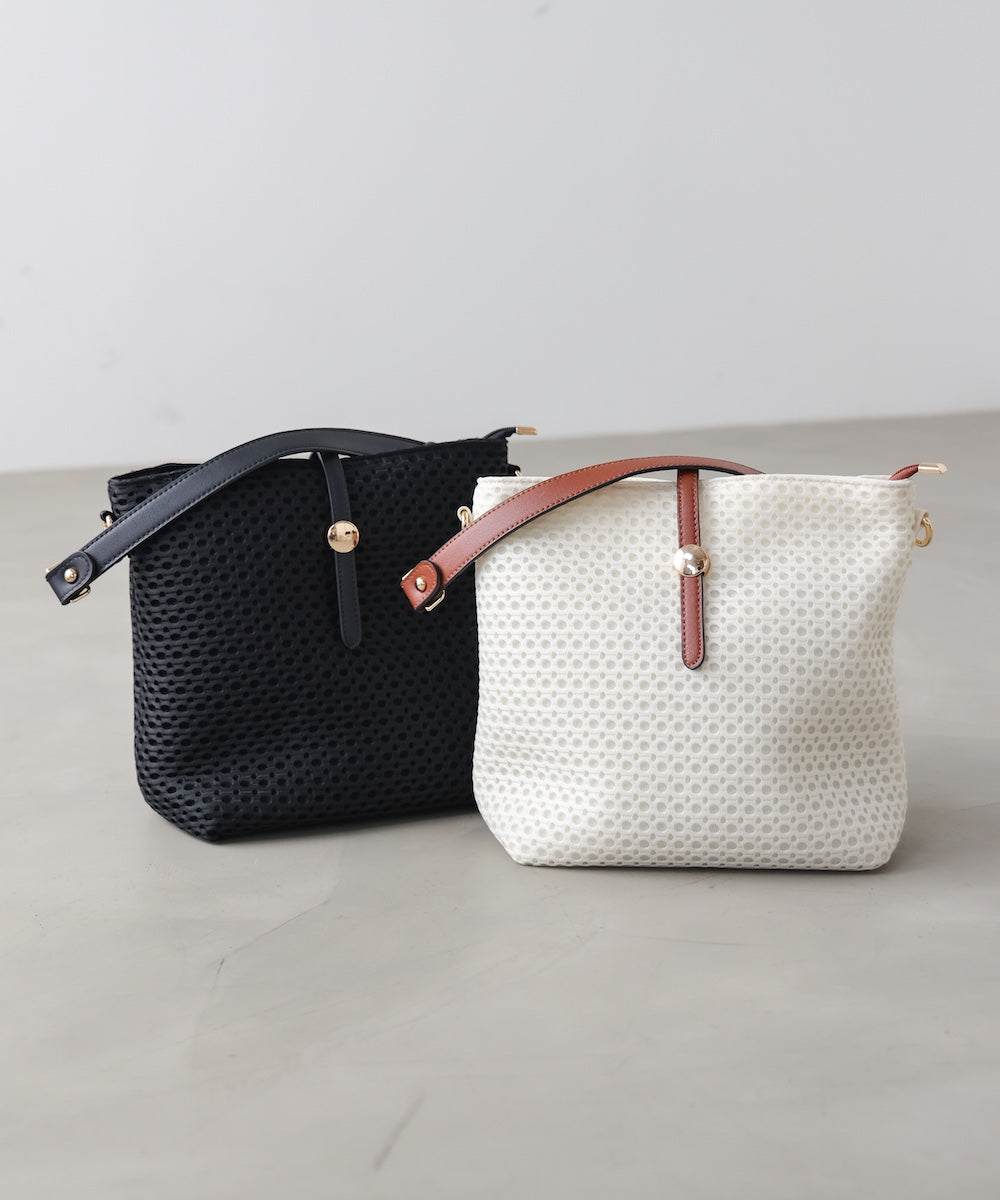 ドットメッシュショルダー
