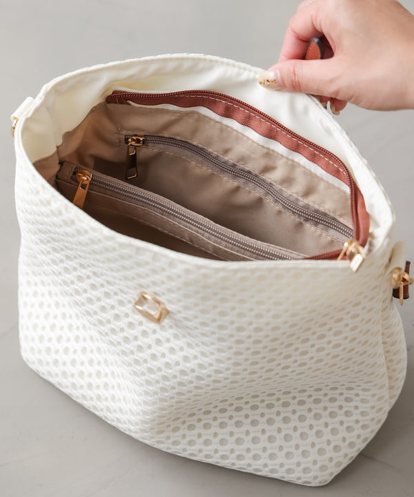 ドットメッシュショルダー