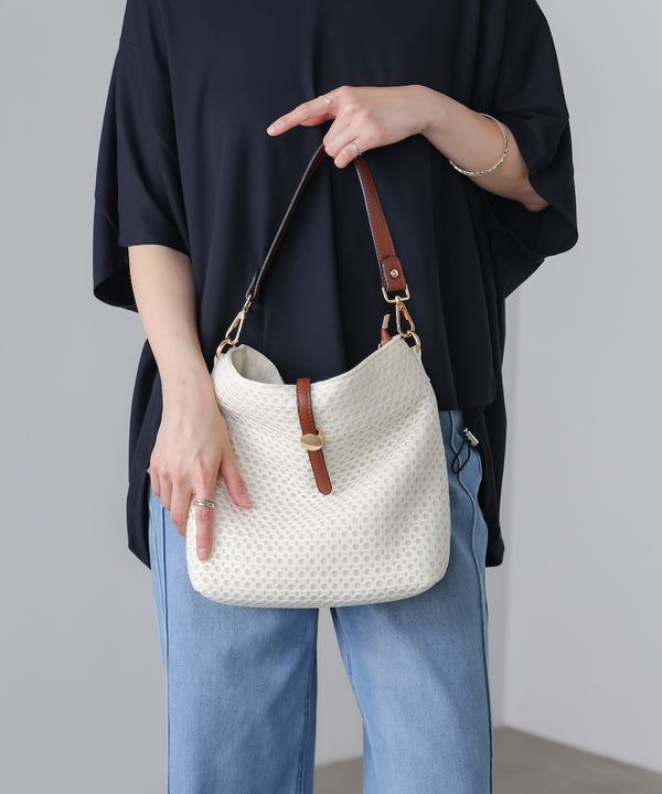 ドットメッシュショルダー