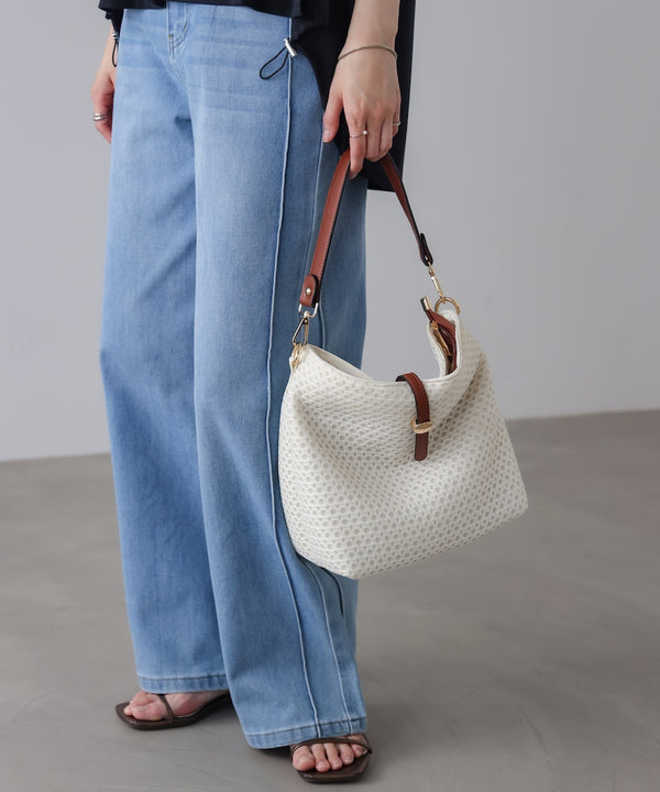 ドットメッシュショルダー