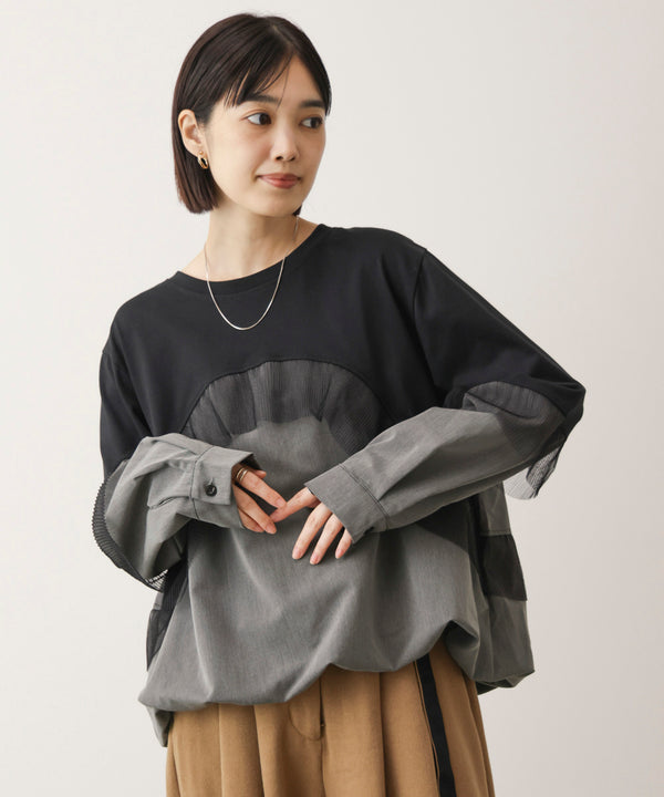 シフォンプリーツハイショクプルオーバー［11/5発送予定］