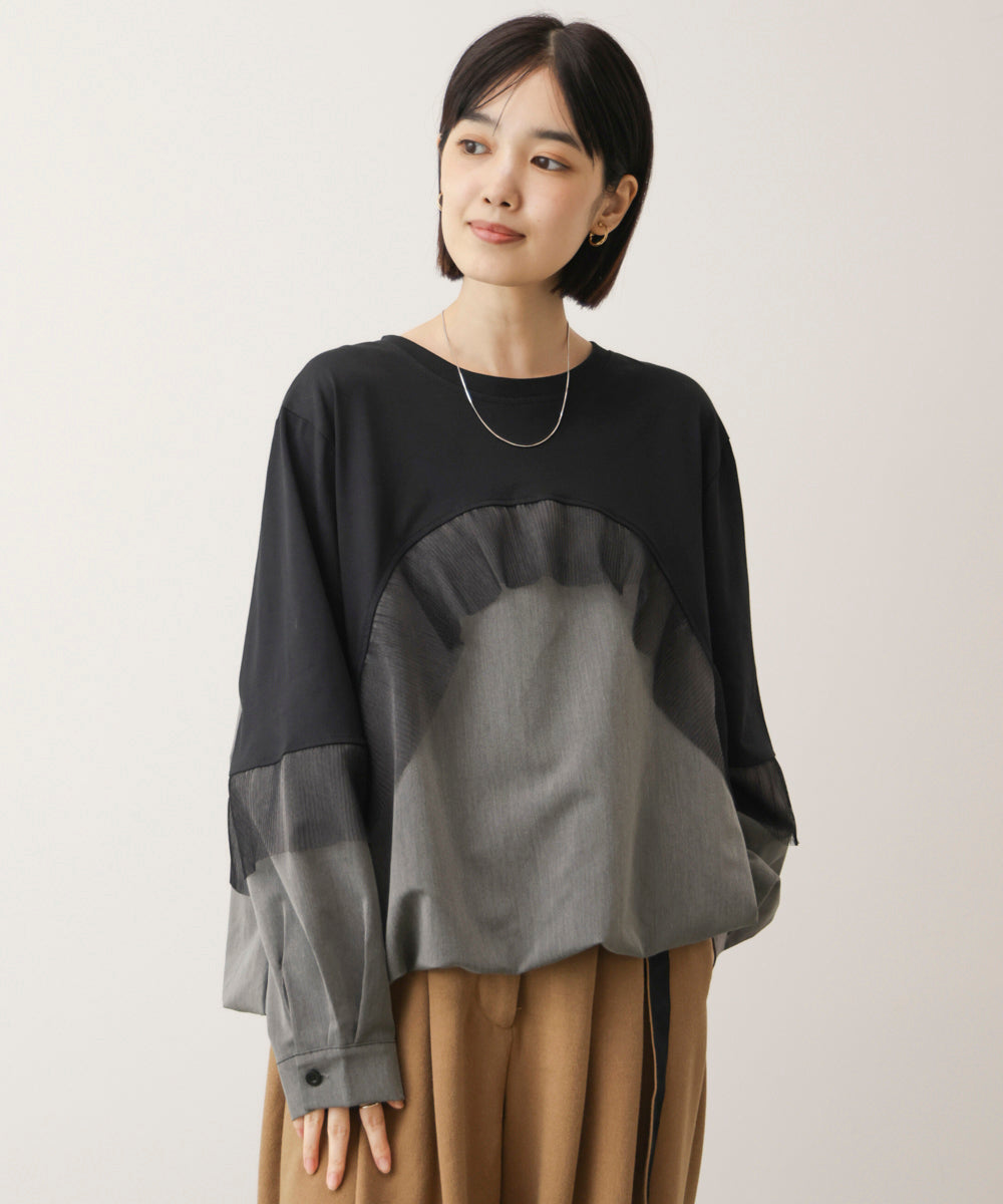 シフォンプリーツハイショクプルオーバー［11/5発送予定］
