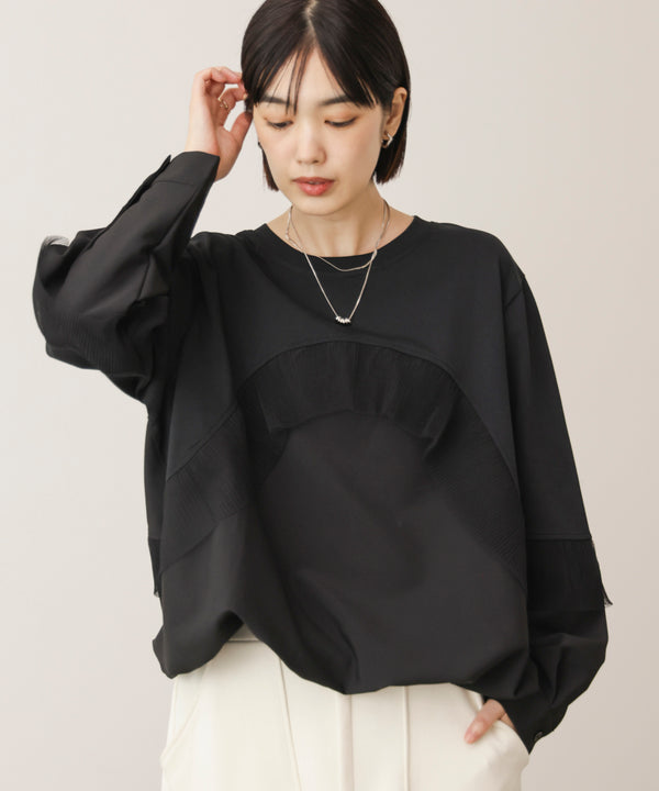 シフォンプリーツハイショクプルオーバー［11/5発送予定］