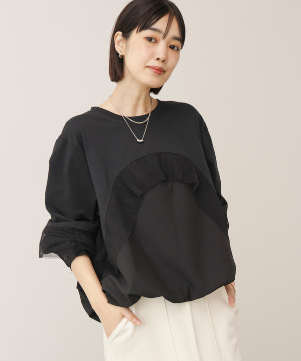 シフォンプリーツハイショクプルオーバー［11/5発送予定］