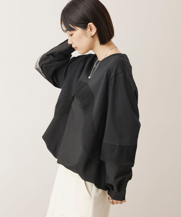 シフォンプリーツハイショクプルオーバー［11/5発送予定］
