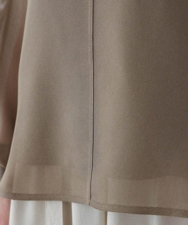 メッシュシアーレイヤードプルオーバー